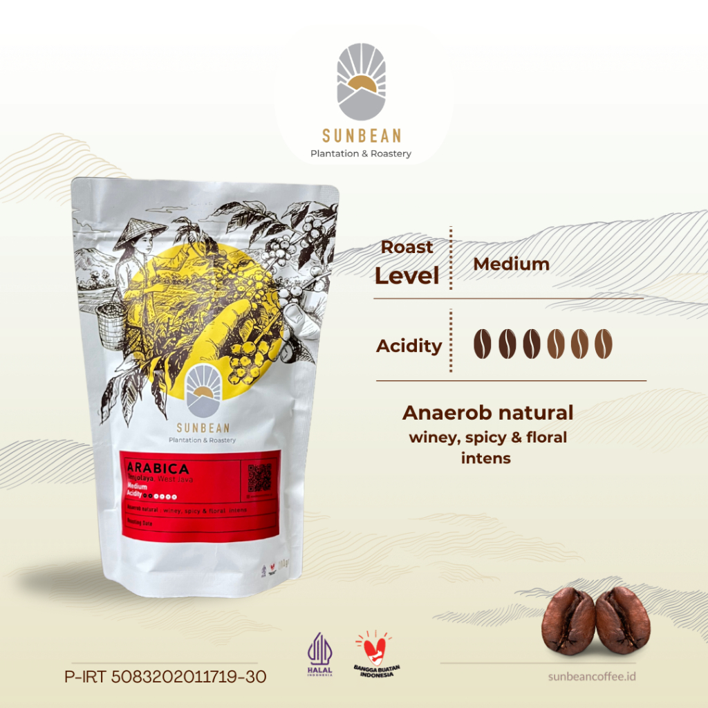 

SUNBEAN Kopi Arabika Tenjolaya Sukabumi Anaerob Natural Coffee Roast
