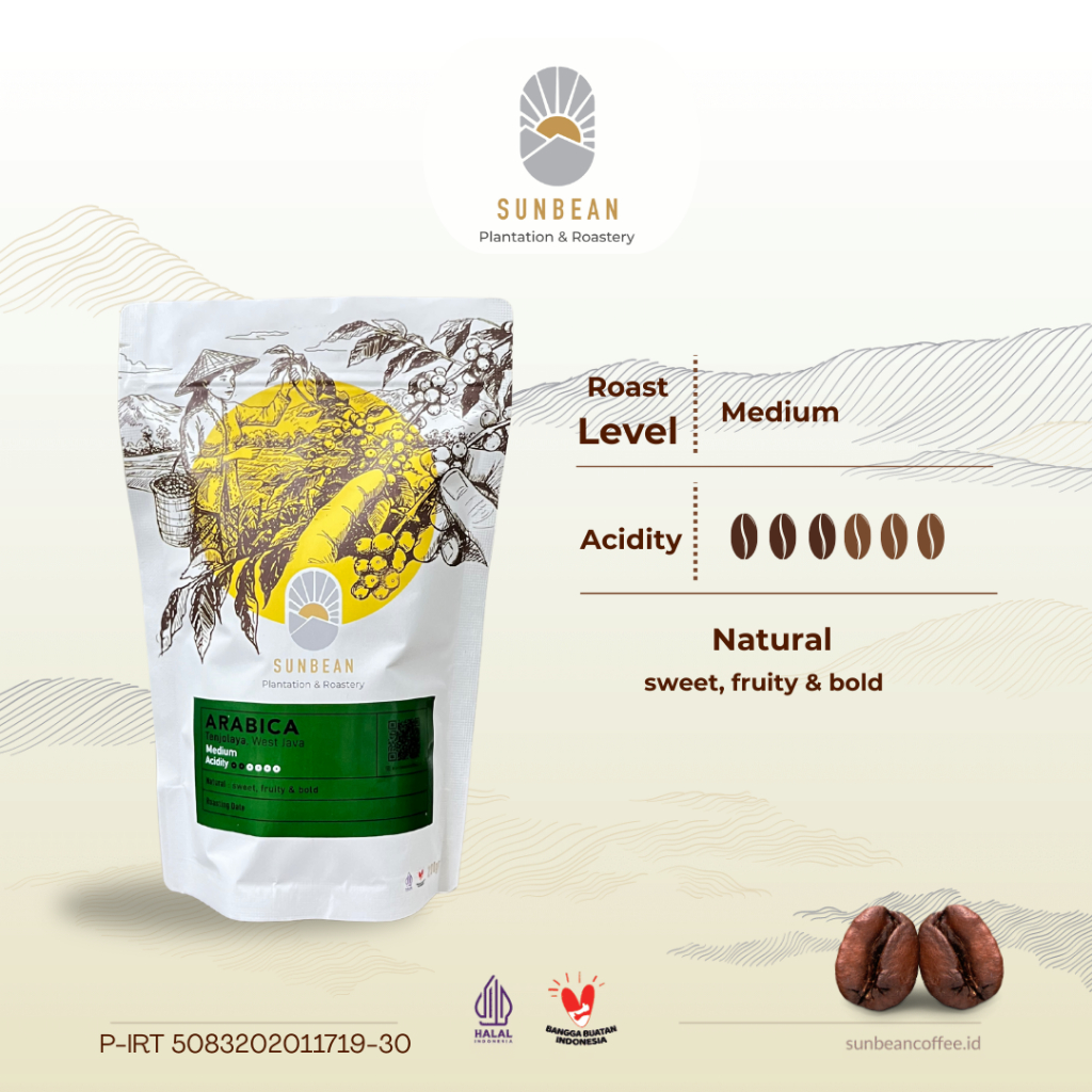 

SUNBEAN Kopi Arabika Tenjolaya Sukabumi Natural Coffee Roast