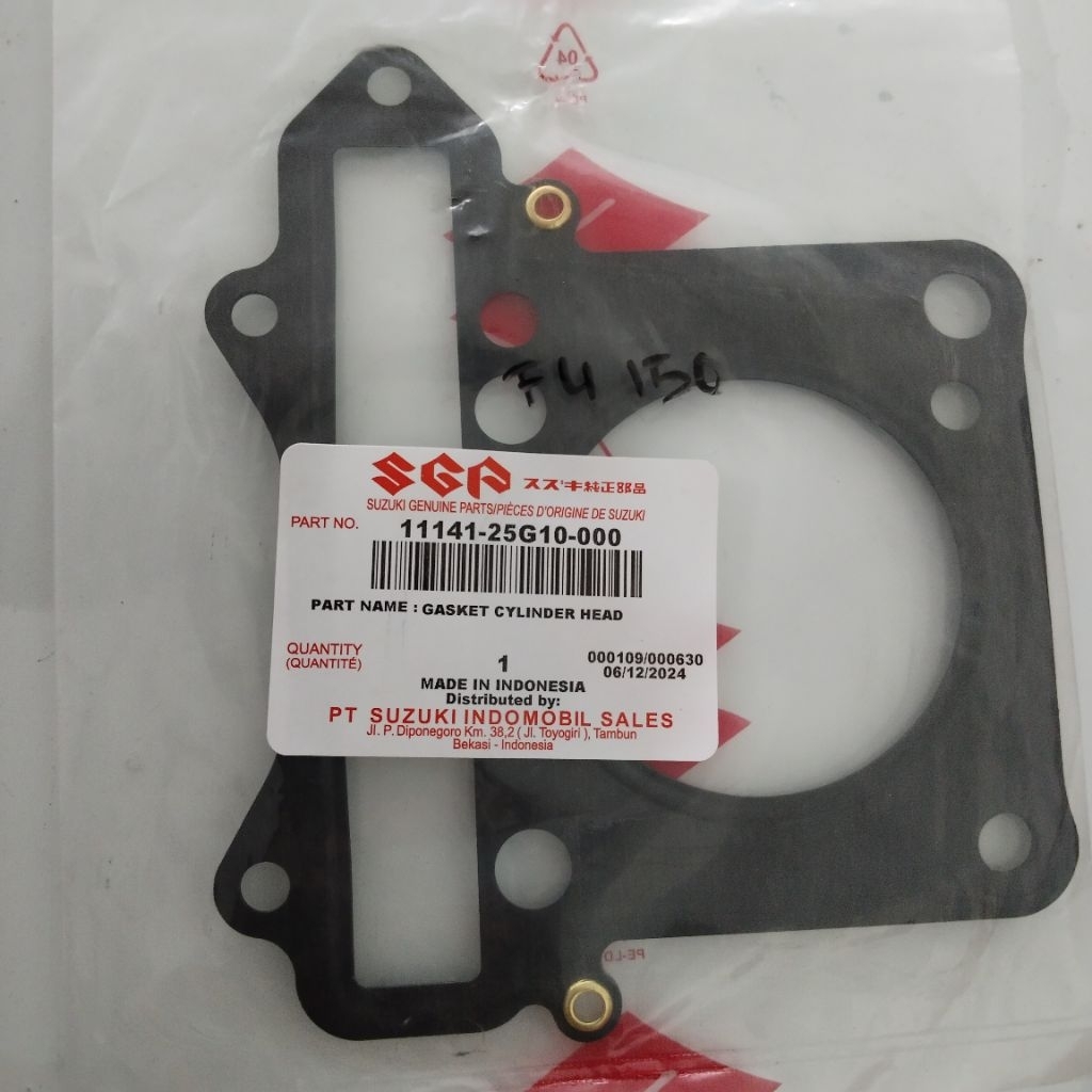 GASKET CYLINDER HEAD SATRIA FU KARBU PERPAK HEAD SATRIA FU KARBU ORIGINAL SGP