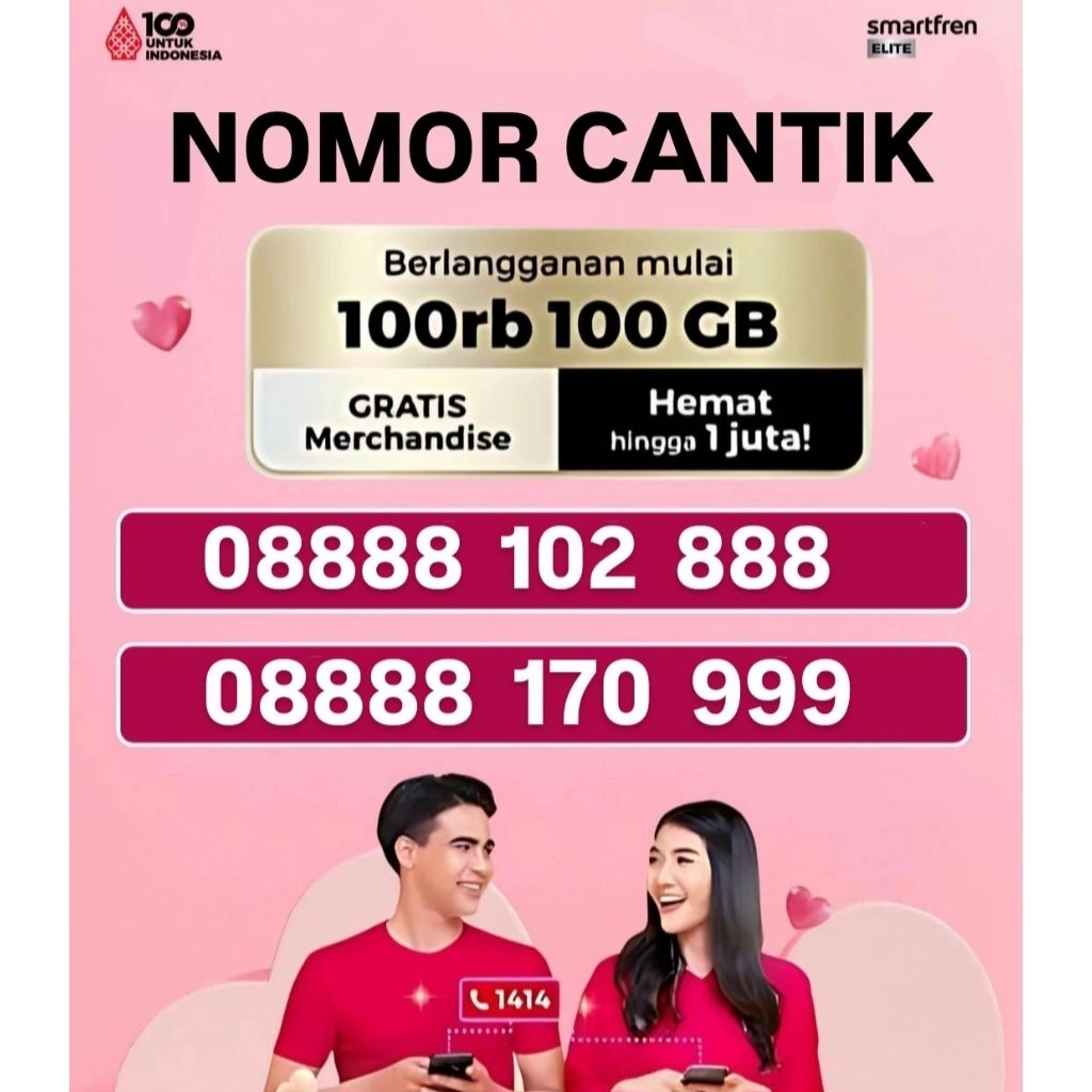 NOMOR CANTIK SIM/E SIM SMARTFREN