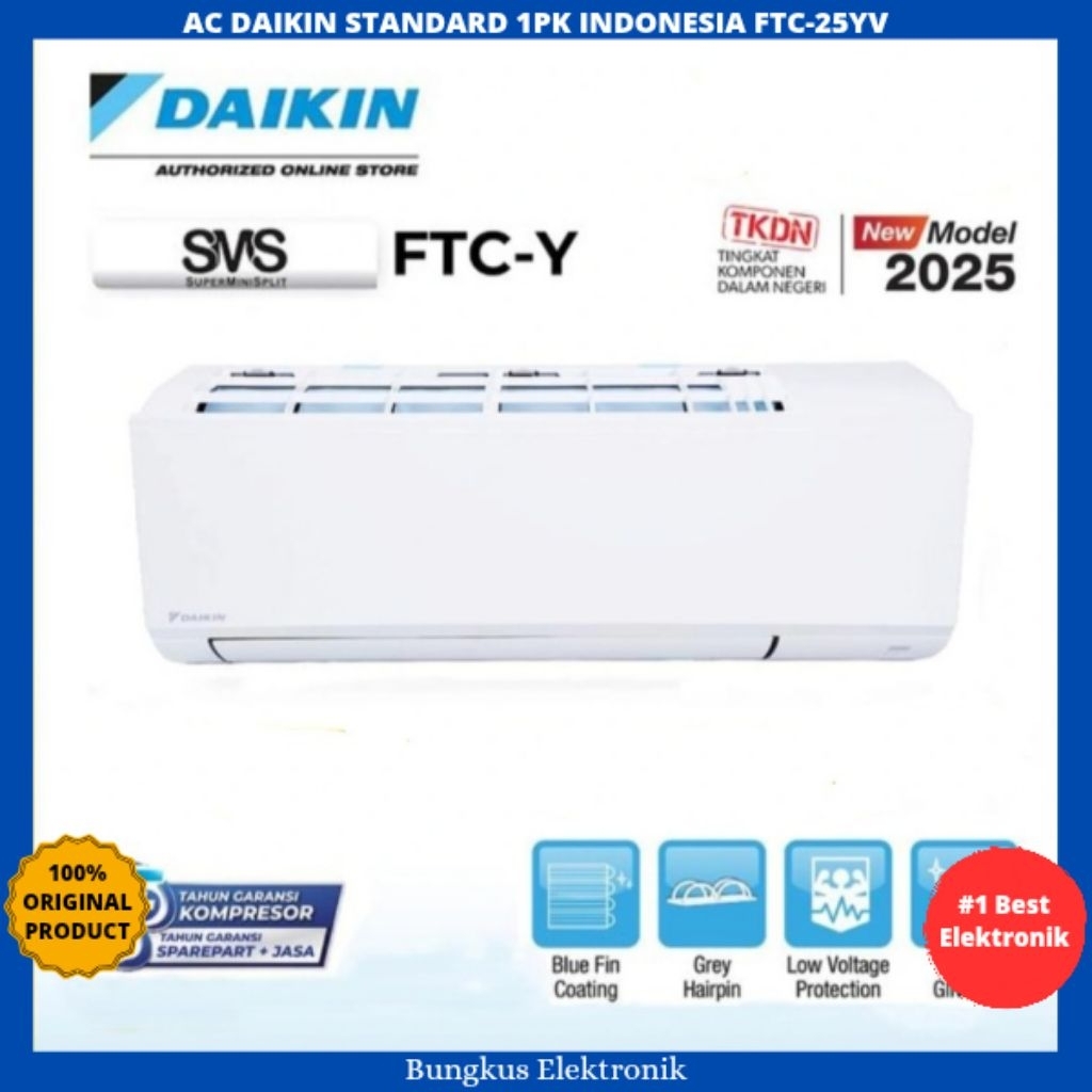 AC DAIKIN 1PK FTC25YV STANDART INDONESIA AC DAIKIN 1PK FTC25