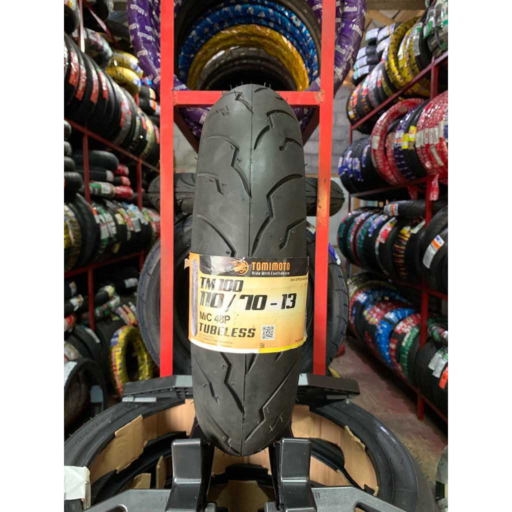 Ban Tomimoto TM100 110/70-13 130/70-13 Tubeles ban nmax ban donat nmax ban pcx160 belakang