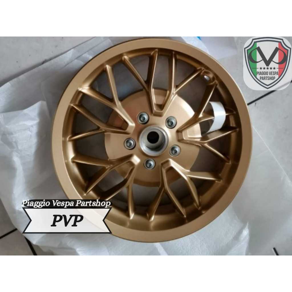 Velg Belakang Original Vespa Primavera MY`24 Gold ( 3` x 12 )R 12