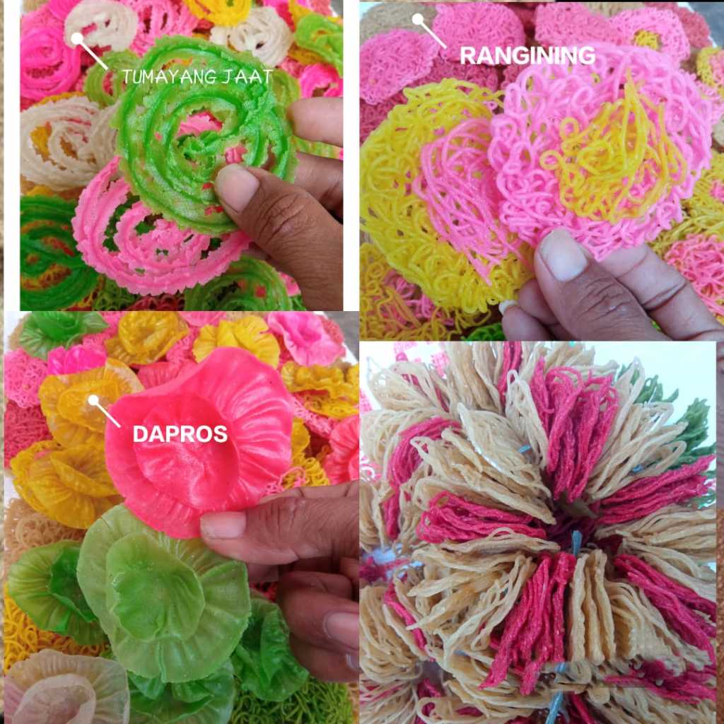 

Dapros Isi 100 & Renggining Dapros Bunga Ros Krupuk Cianjur Mentah Siap Goreng Rasa Gurih Renyah