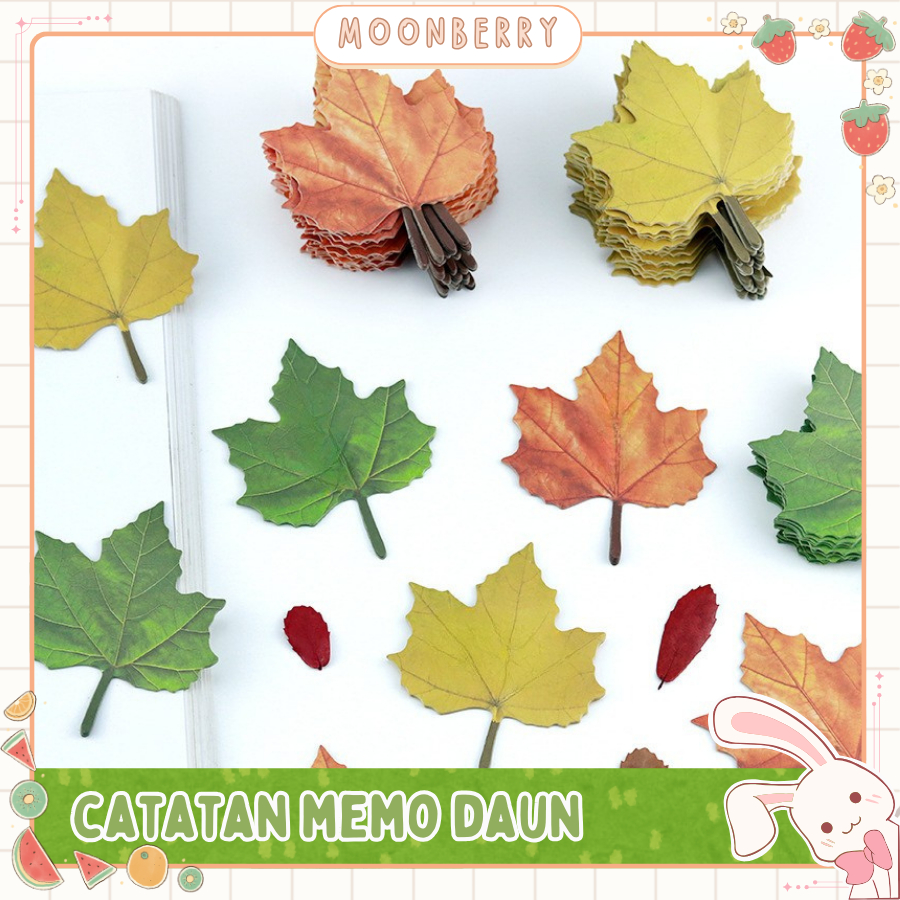 

Sticky Notes Motif Daun Wishing Leaf Memo Daun Catatan Kecil Harian Tempel