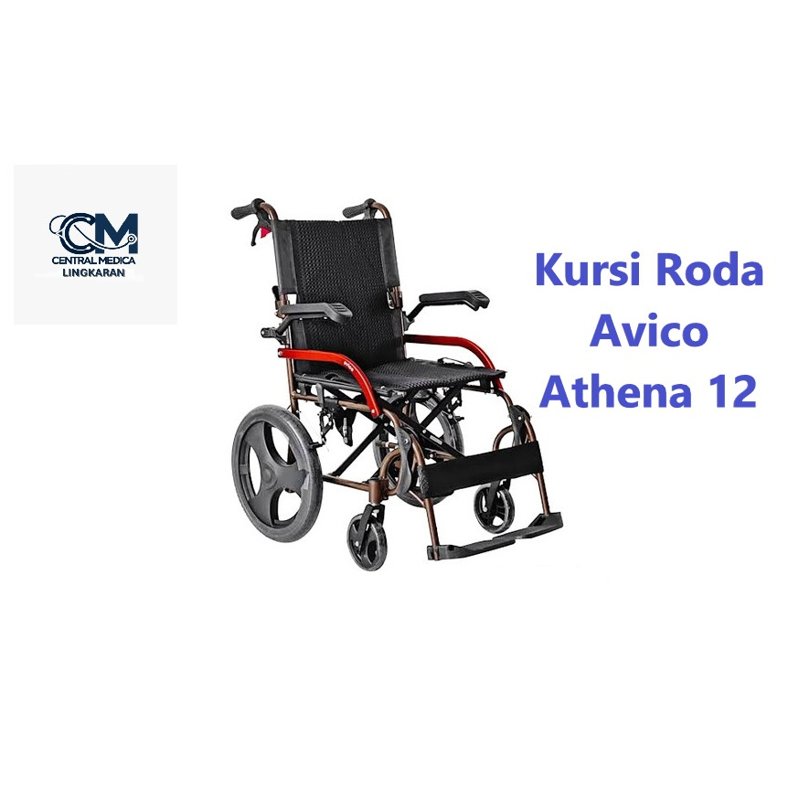 Kursi Roda Avico Travelling Athena 12 Wheelchair/ Kursi Roda Travel Avico Athena 12