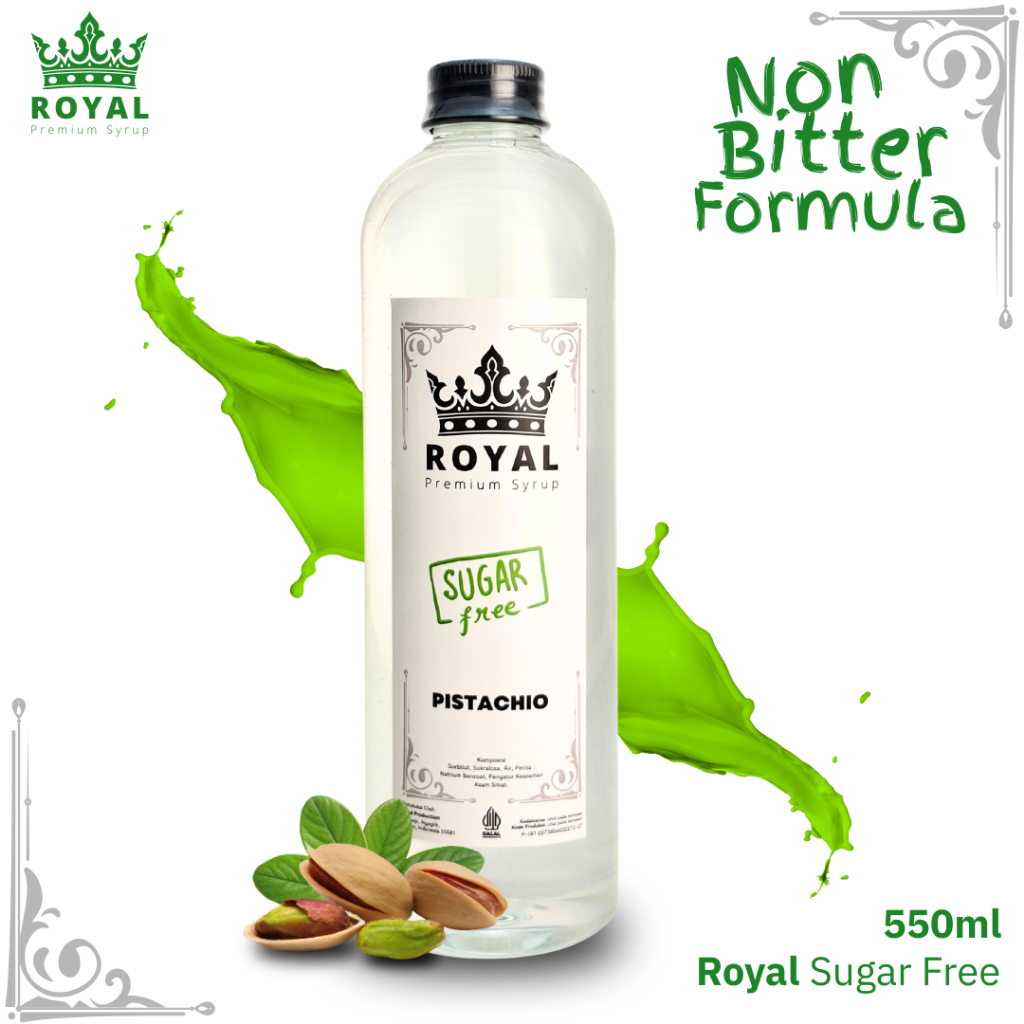 

ROYAL SUGAR FREE Pistachio Syrup / Sirup Pistachio (550ml)
