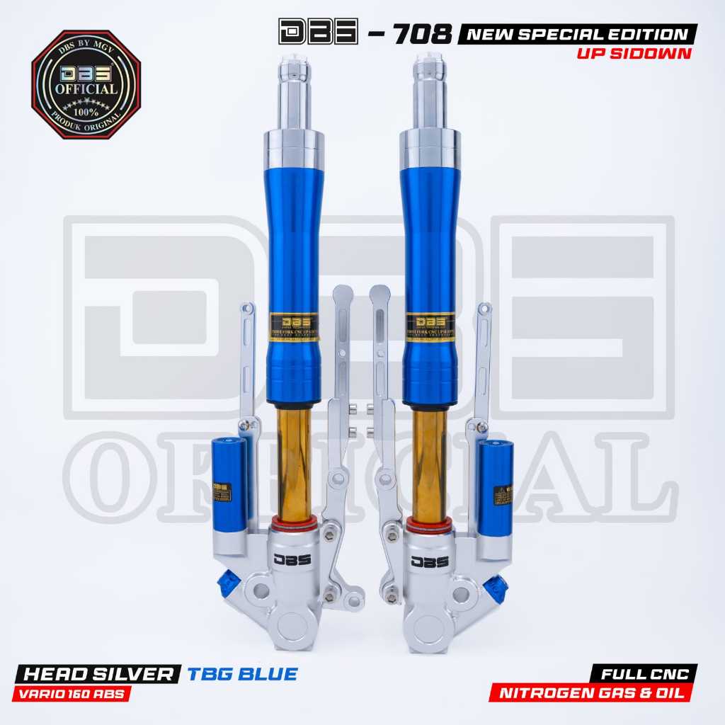 DBS 708 Series Upside Down Shock Depan Komplit Vario 160 ABS Full CNC