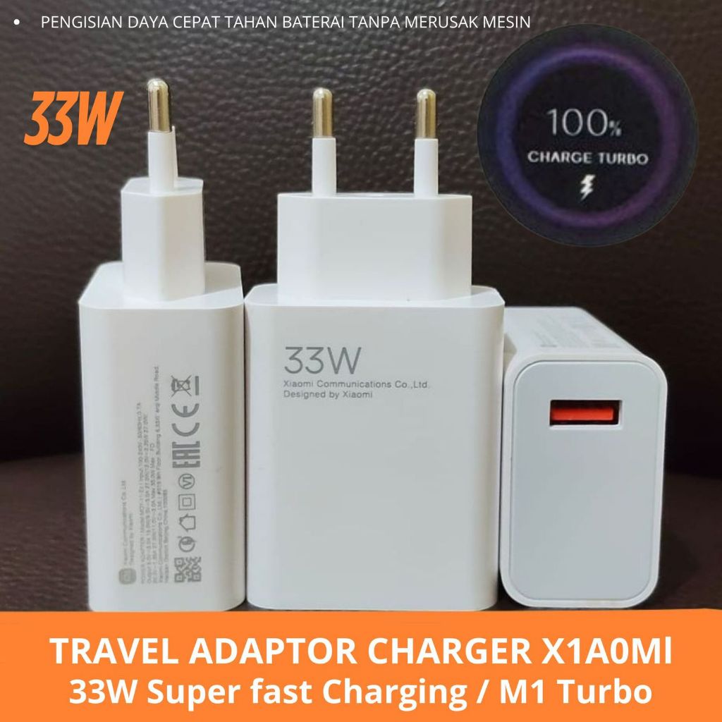 Batok Kepala Casan Adaptor Travel Xiaomi 33W TURBO / kepala charger Xiaomi 33W pengisian cepat