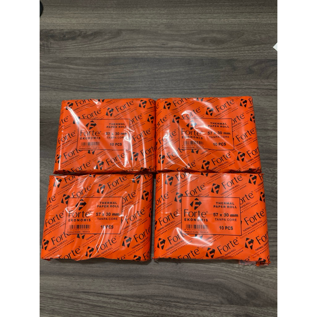 

10 Pcs Kertas Thermal Forte 57x30 / Kertas Thermal Mini kasir / Kertas Struk kasir mini