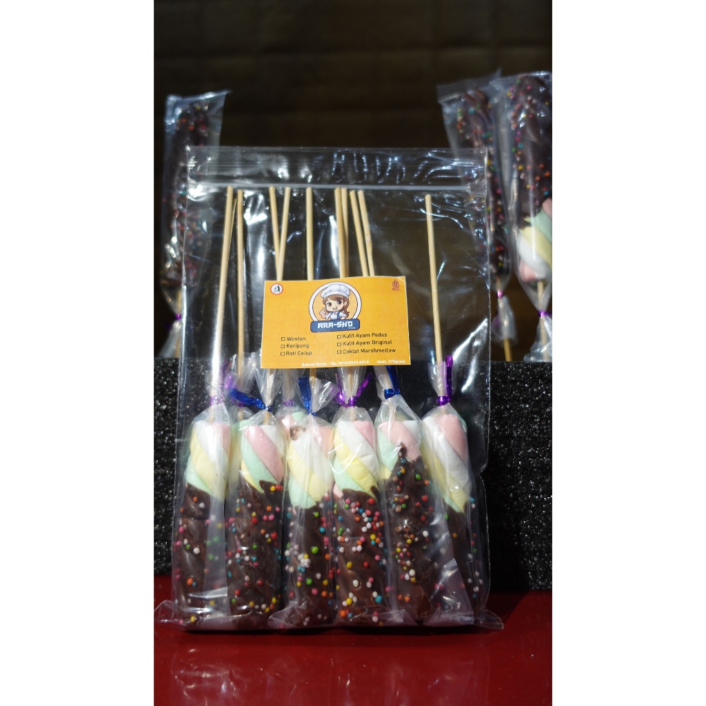 

10 pcs coklat marshmallow, coklat manis, jajanan anak, snack cemilan, coklat enak, makanan ringan