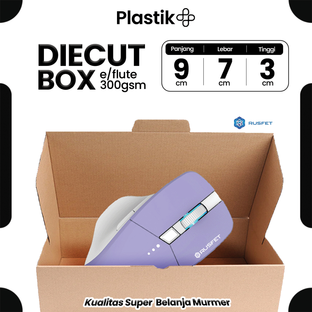 

DieCut Box Kardus Packing 9 X 7 X 3CM Rusfet Kotak Box Hampers Cardboard Dus Polos Harga Ecer