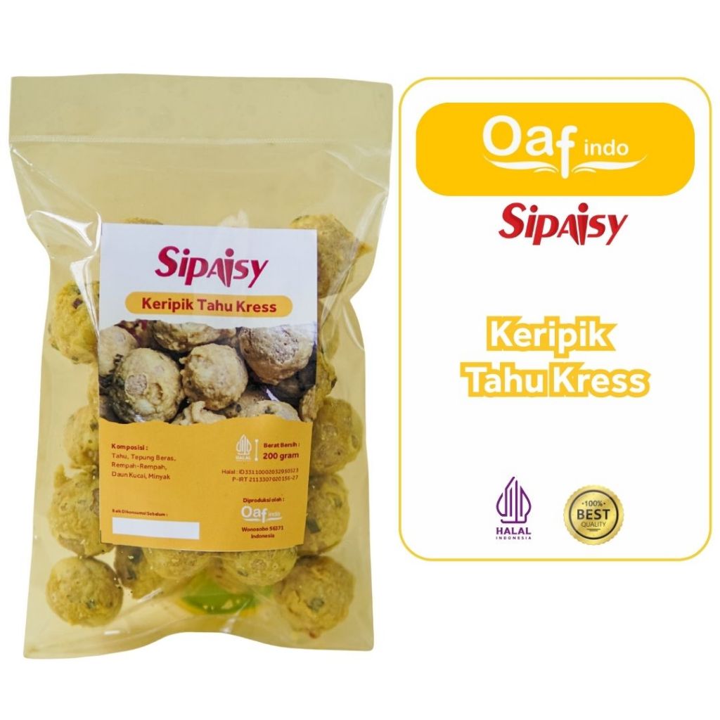 

Sipaisy Keripik Tahu Bulat Kering