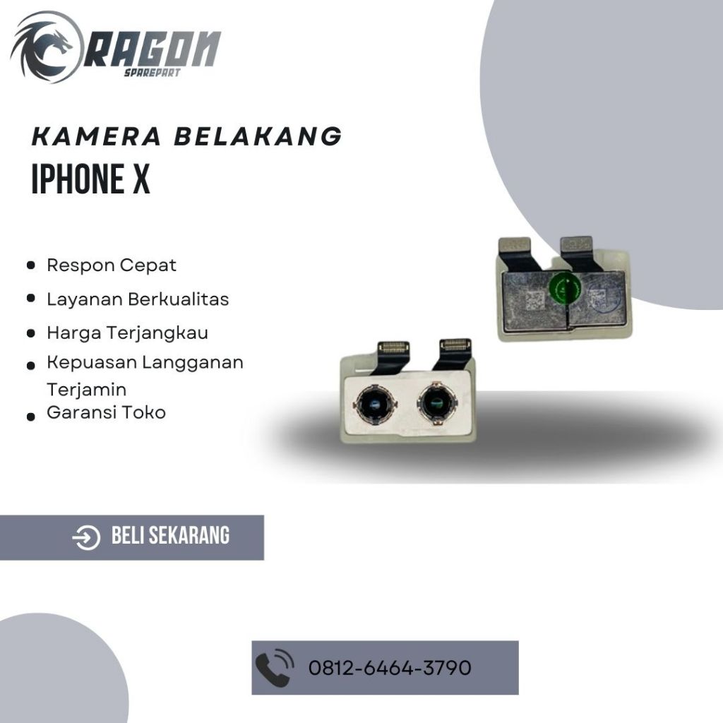 KAMERA BELAKANG IP X/XR/XS/XS MAX ORI COPOTAN