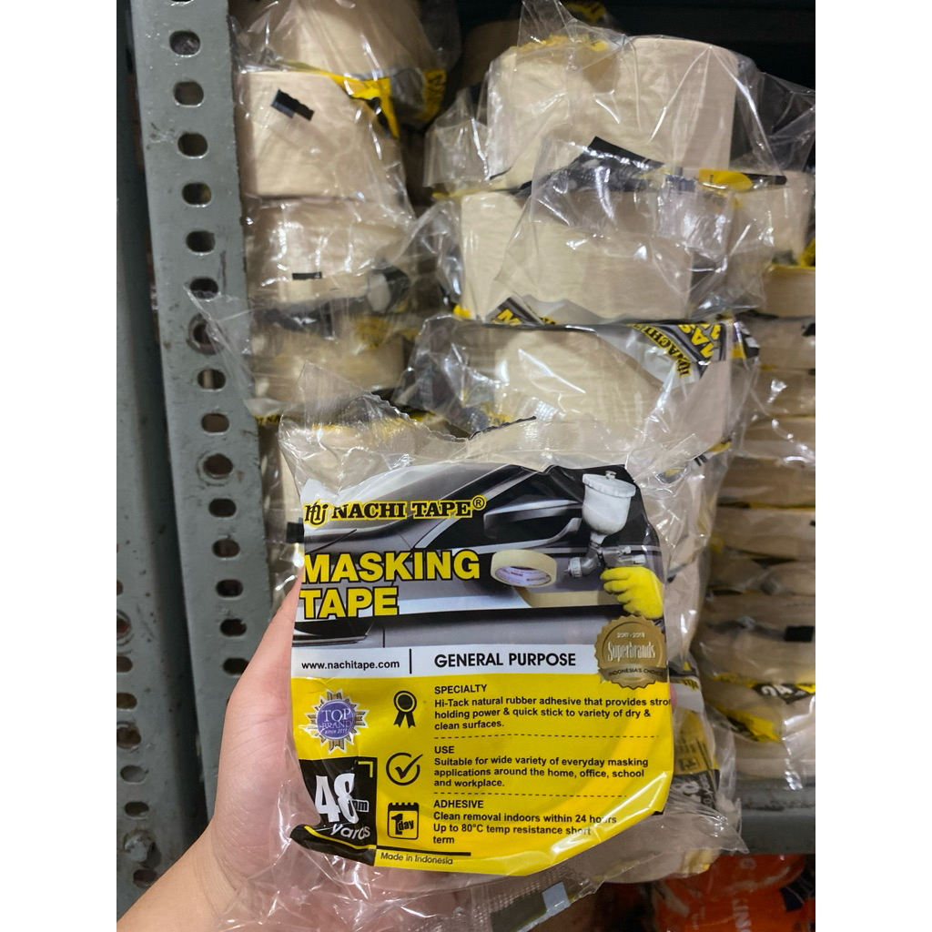 

(1buah) Masking tape Nachi/lakban kertas nachi 2inch x 20yard