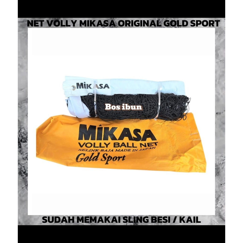 NET VOLI ORIGINAL ASLI 100% MIKASA GOLD SPORT / NET VOLLY - BOS IBUN