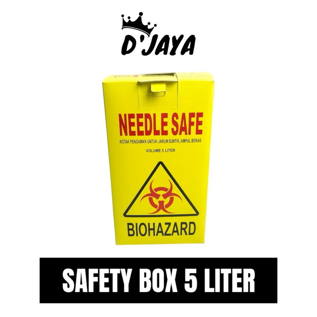 SAFETY BOX KAPASITAS 5 LITER WADAH SAMPAH MEDIS RUMAH SAKIT wadah sampah medis adah sampah medis saf