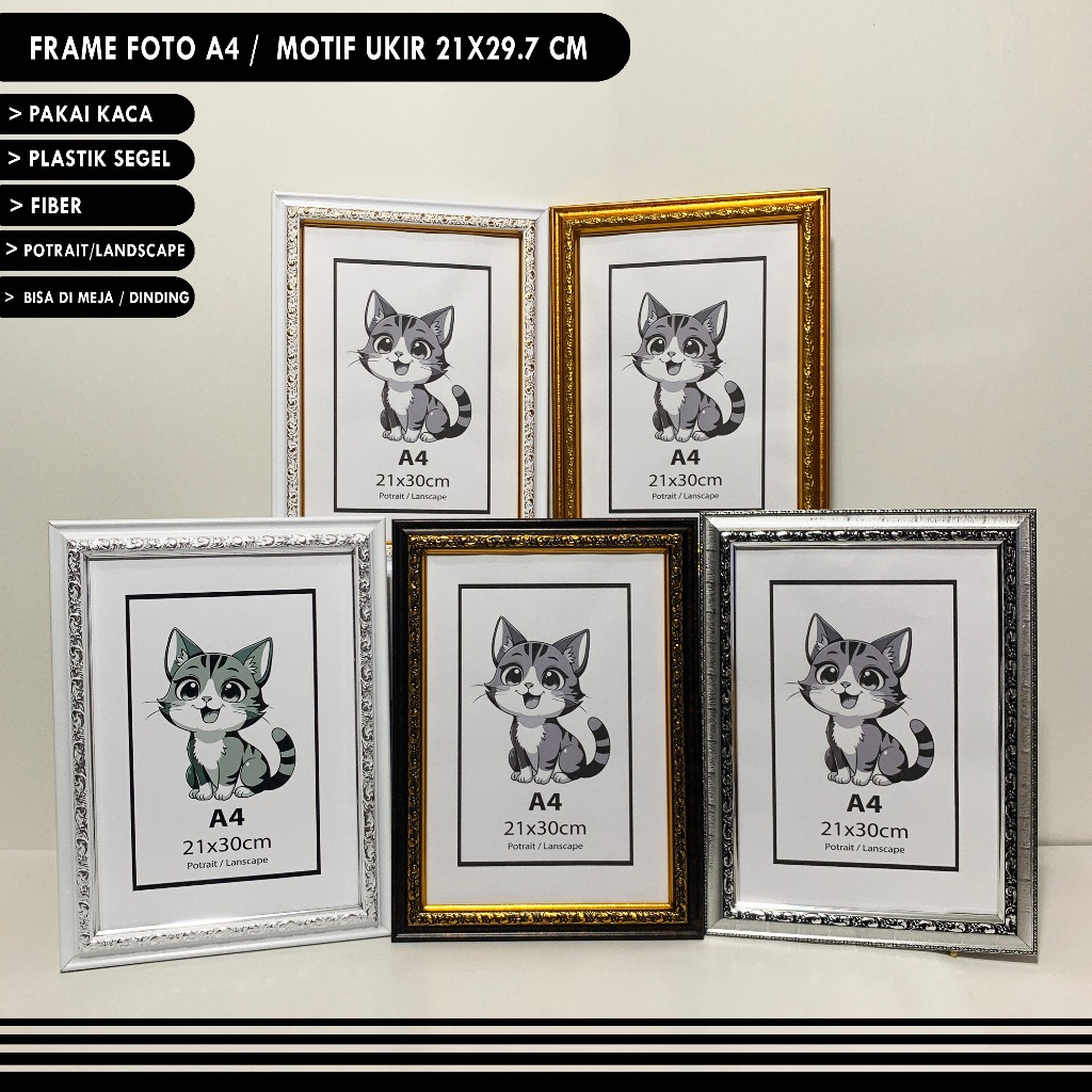 Frame Foto A4 / Bingkai foto A4 / Pigura A4 / Frame Sertifikat A4 / Bingkai Sertifikat A4 TERLARIS