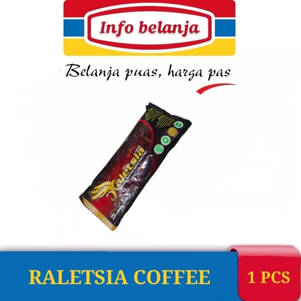 

RALETSIA COFFEE ORIGINAL ECERAN 1 SACHET RALETSIA KOPI STAMINA HERBAL