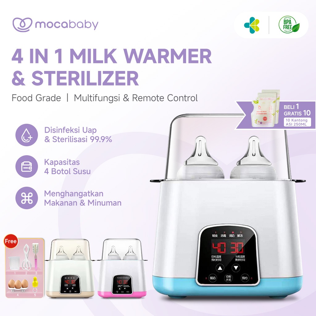 Mocababy sterilizer botol bayi Alat Steril Botol Susu Bayi ada Remote/ Penghangat botol steril bayi