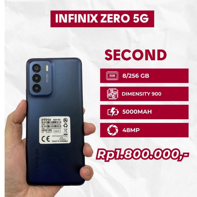 Infinix Zero 5G 8/256 Gb Second