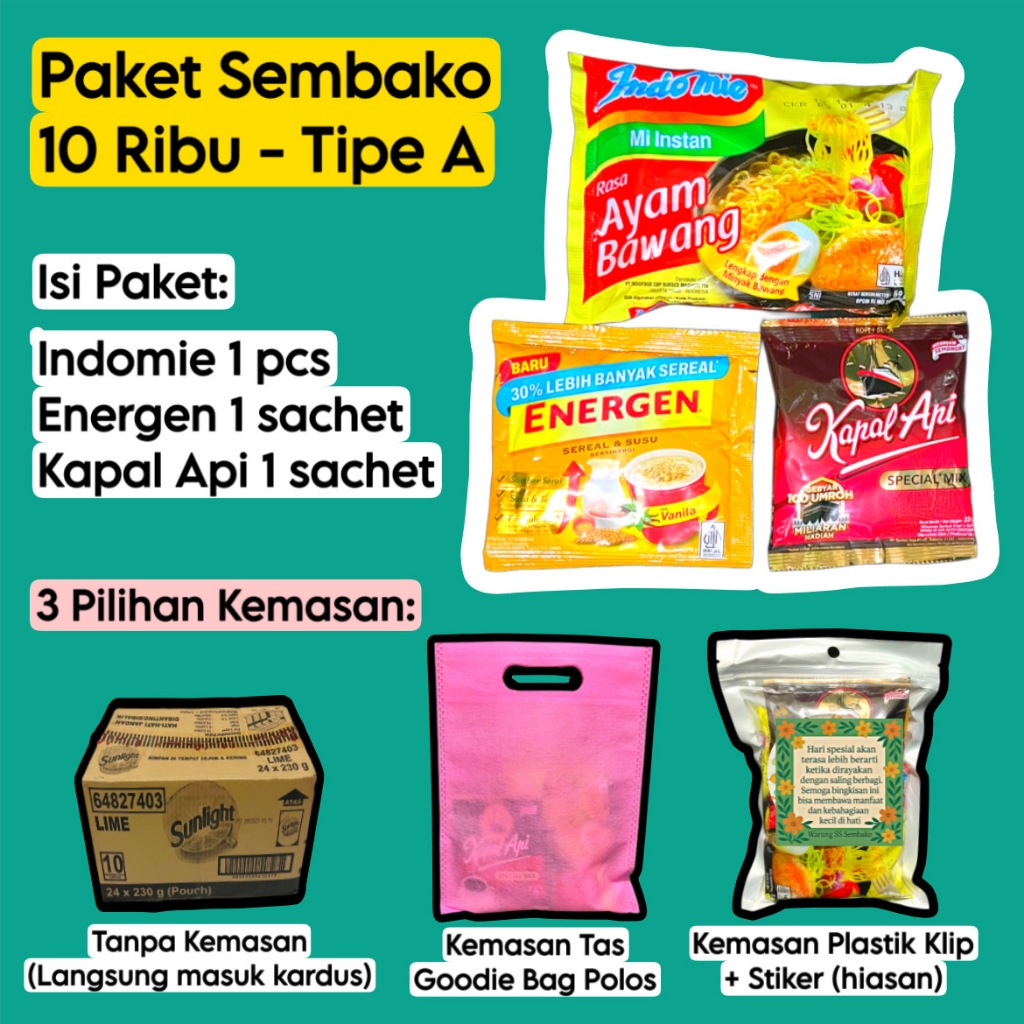 

Paket Sembako Murah 10rb Hemat Ekonomis
