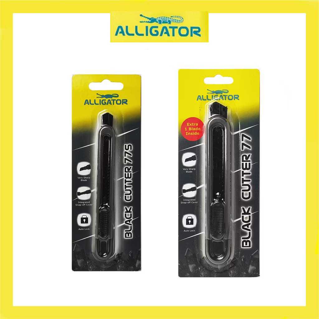 

Alligator Pisau Cutter Black 77 / Black Cutter / Gratis Extra 1 Blade Untuk Ukuran Besar