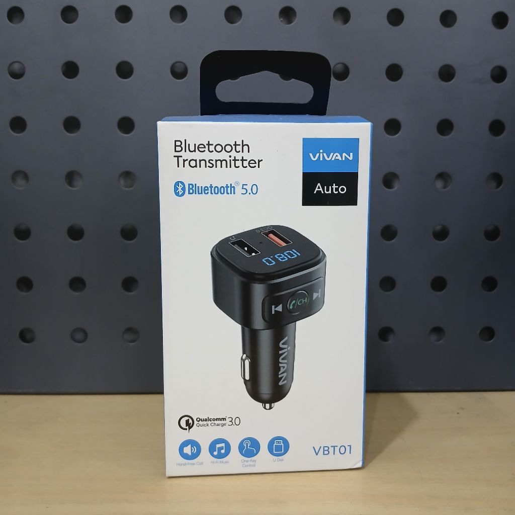 VIVAN VBT01 | CAR CHARGER | BLUETOOTH TRANSMITTER