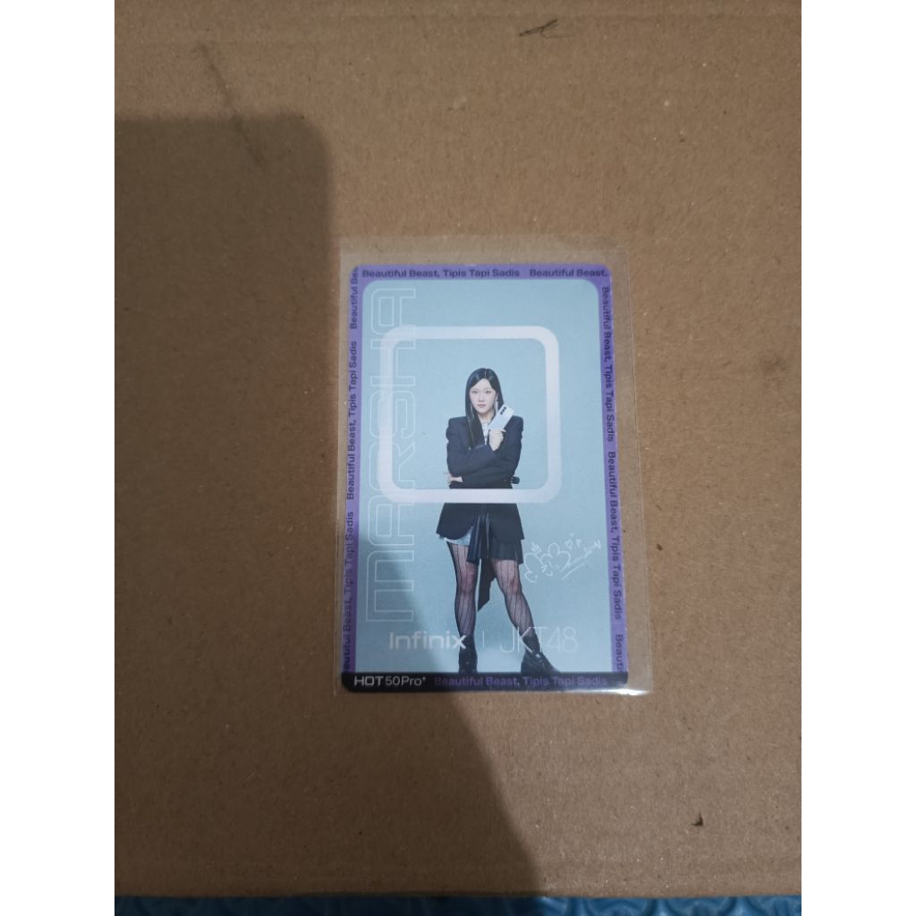 Photocard Marsha jkt48 x infinix
