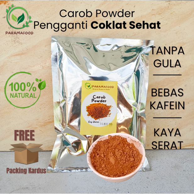 Carob Powder (Pengganti Cocoa Powder Bubuk Coklat ) 1000 gram 500 gram 250 gram