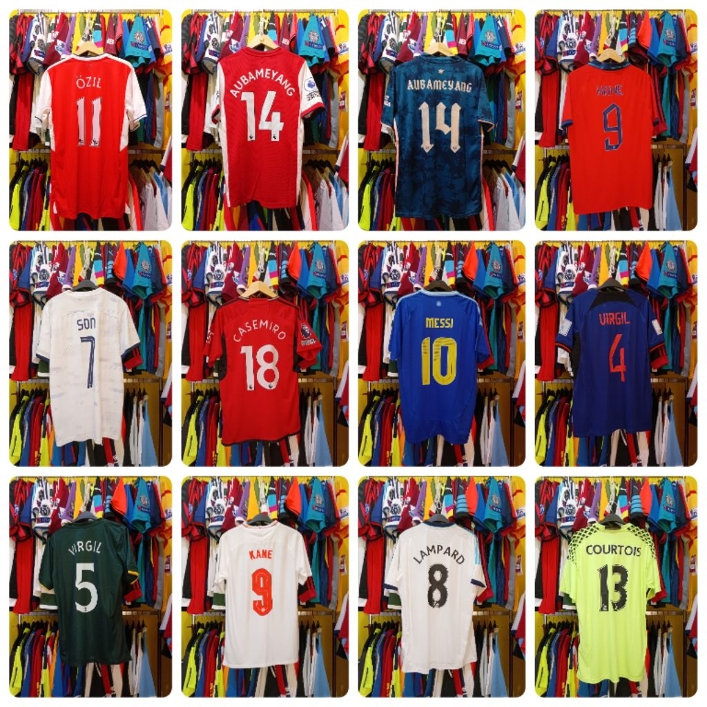 Jersey Bola Retro Grade Ori Nameset Custom Name