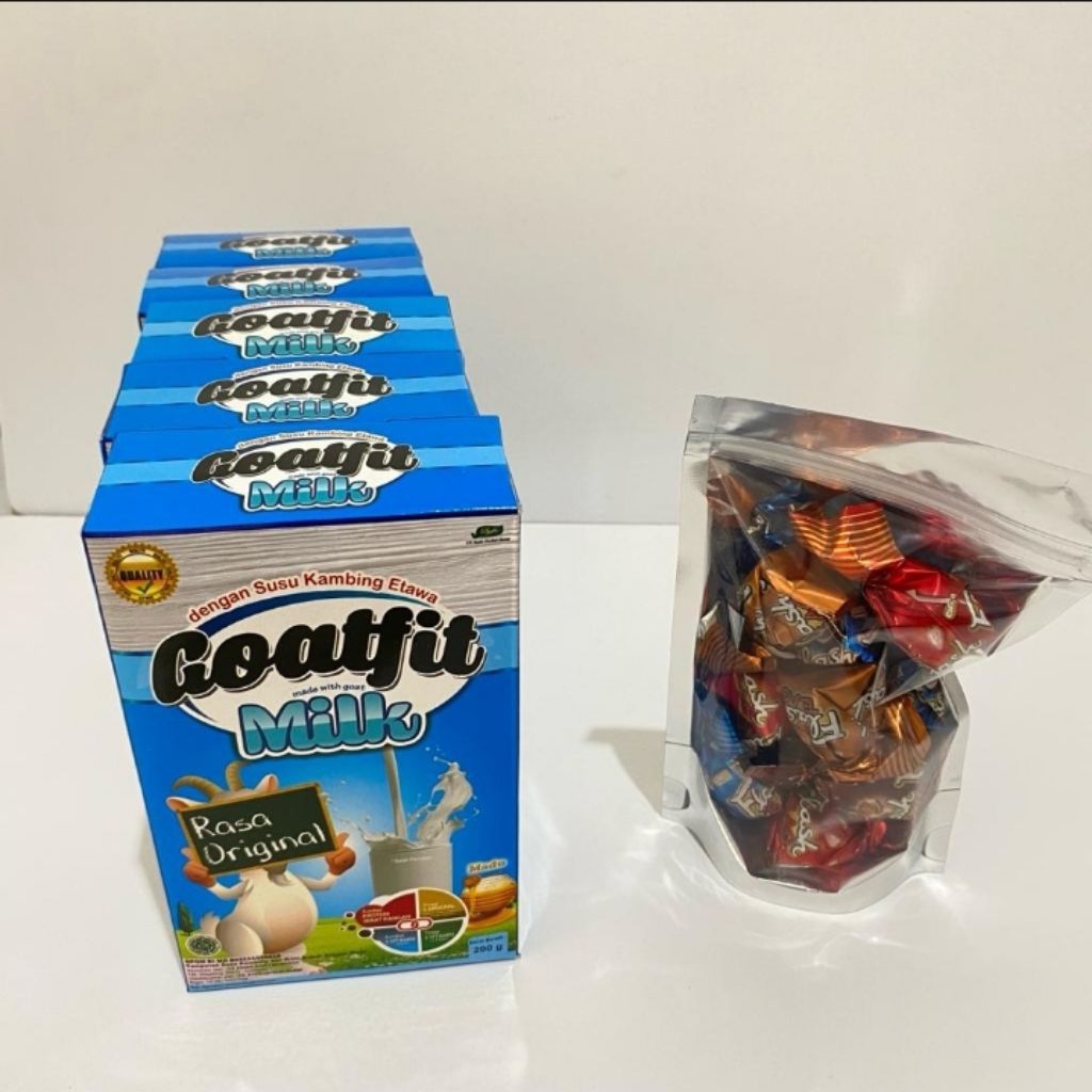 

Susu Etawa Goatfit Rasa Origina(5pcs) gratis 1pcs coklat Turki