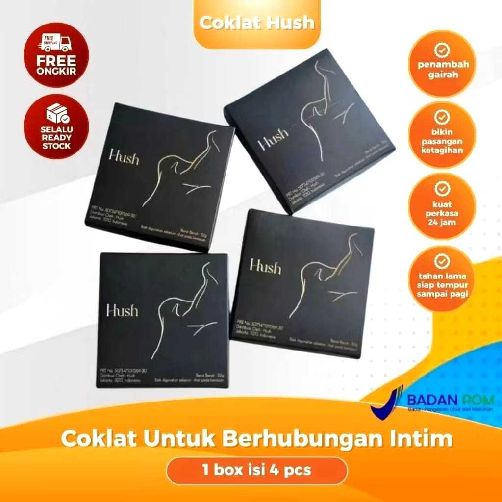 

BIG SALE Hush Chocolate 1 Box Dark Chocolate for Couple 32 Gram 1 Box Isi 4Pcs Bisa beli per 1 pcs
