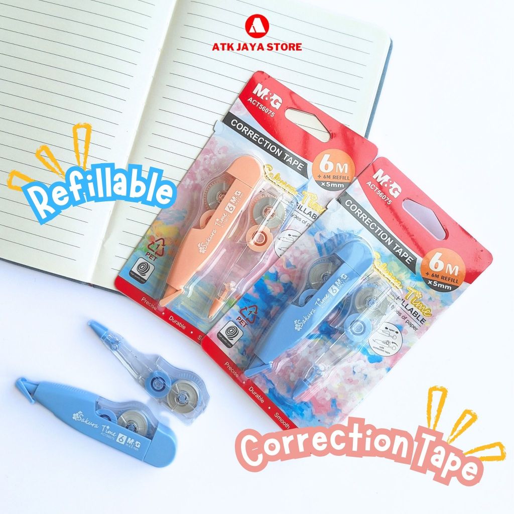 

M&G Correction Tape ACT56075 – 6M x 5mm Sakura TIme