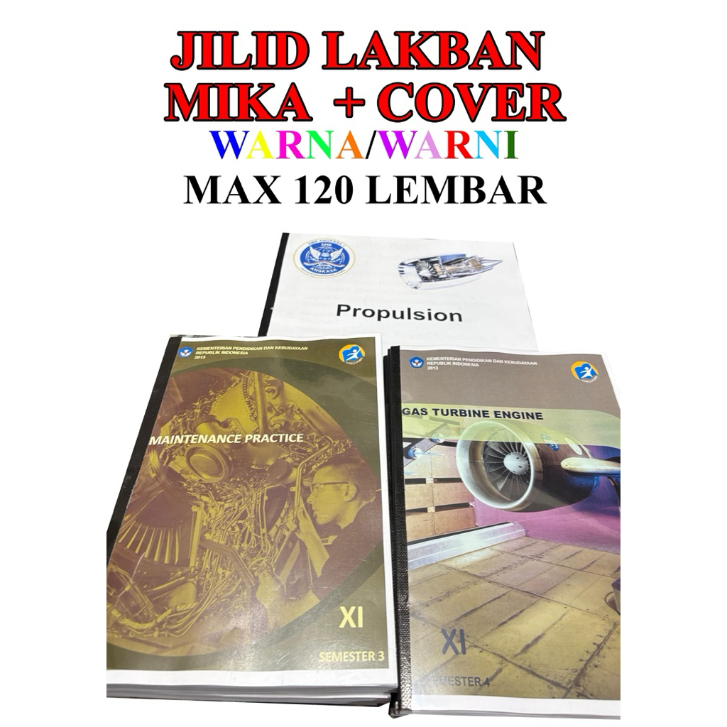 

JILID LAKBAN COVER TEBAL MAX 120 LEMBAR