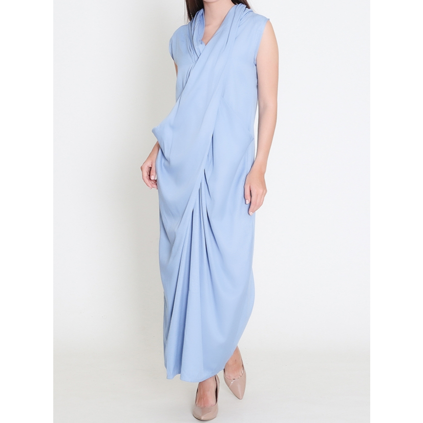 Koleksi Gaun Maxi - Biru Muda dan Hijau Mint