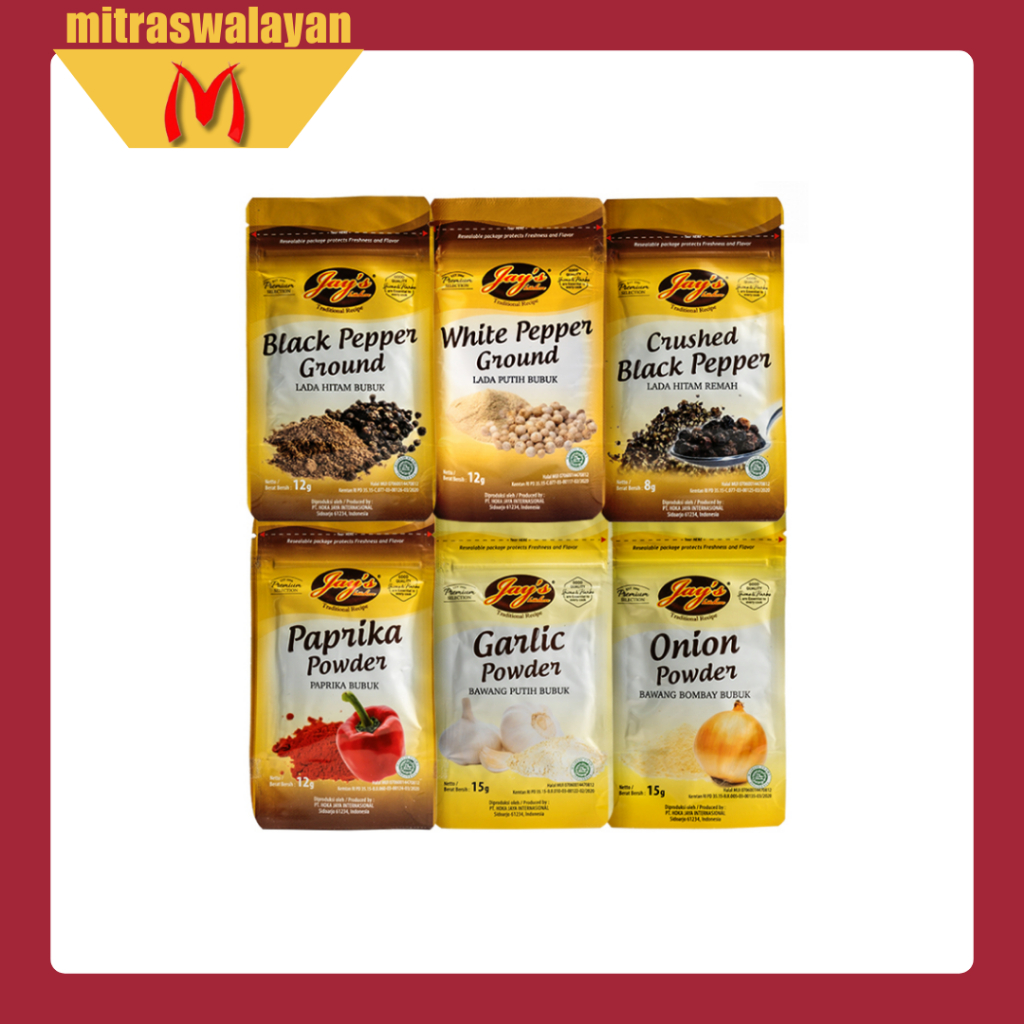 

JAY'S Kitchen Zip Sachet Seasonings Selection Kemasan 15 gr