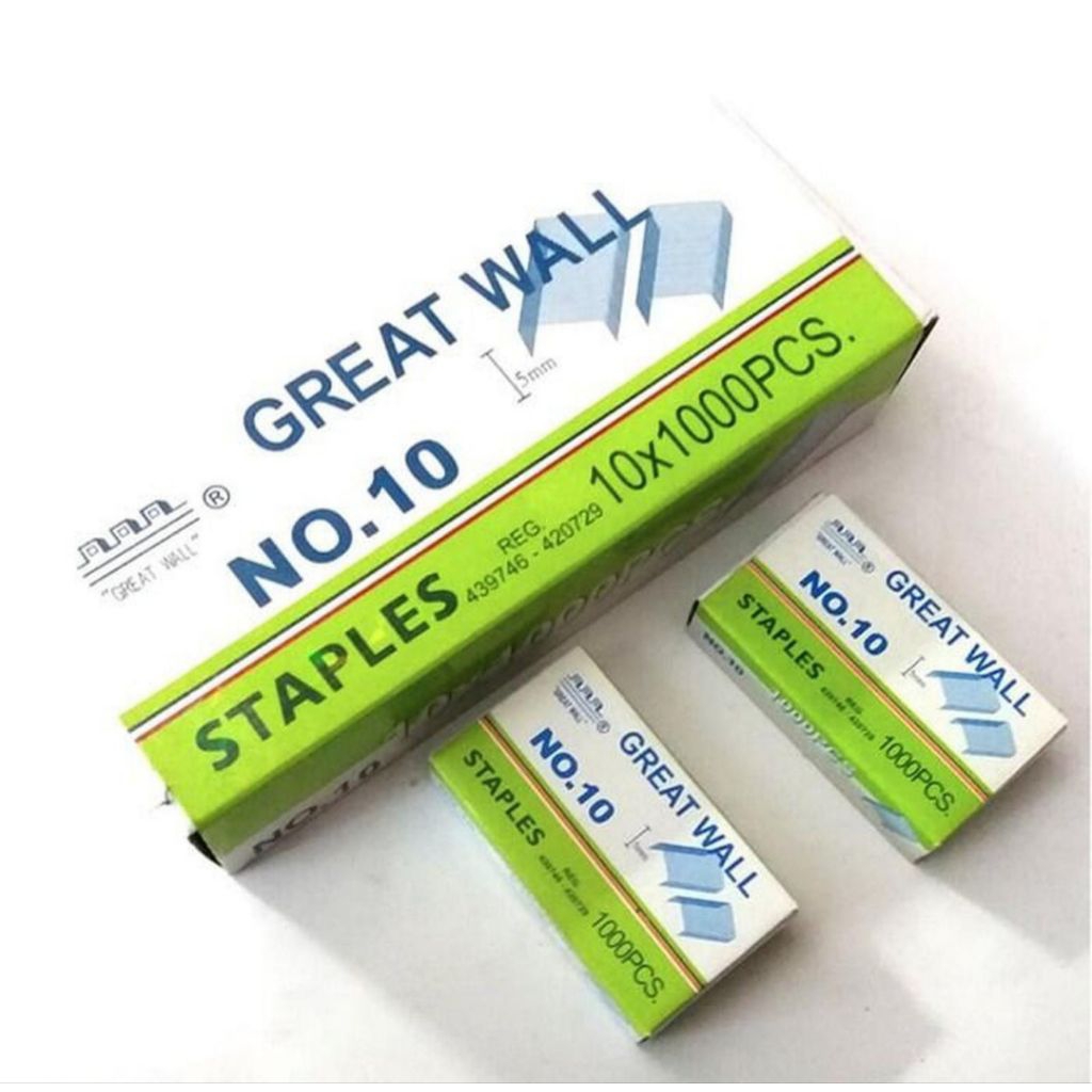 

Isi Staples Great Wall No.10 – 1 Pack Isi 10 Kotak Kecil