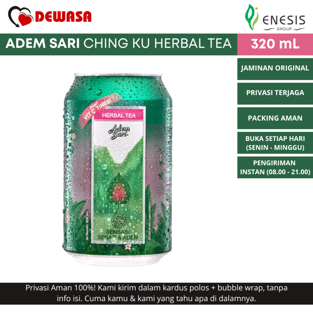 

ADEM SARI Ching Ku Herbal Tea Minuman penyejuk Kaleng - 320 mL