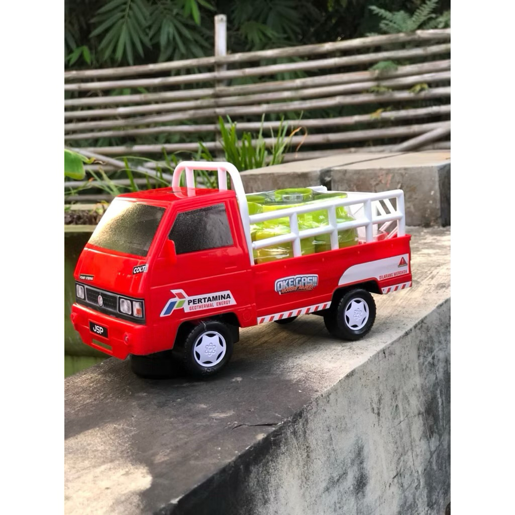 (COD) MAINAN PICKUP MINI MUAT GAS LPG/MAINAN TERBARU L300 MINI MUATAN LPG