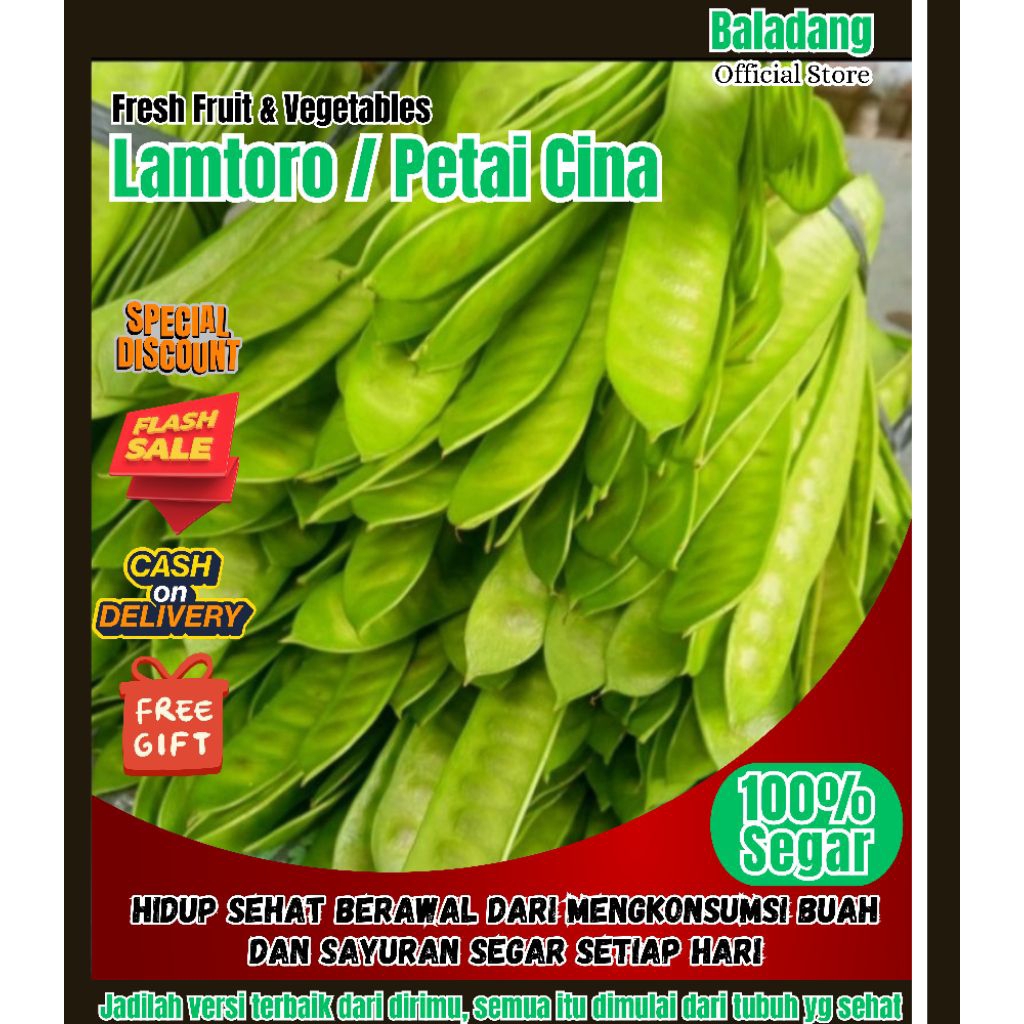 

BOS - Lamtoro (Petai Cina) 1 Kg / Petai Cina Segar