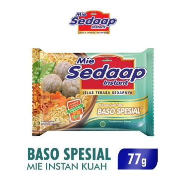 

Sedaap Mie Instan Bakso Spesial Bag 77 gr