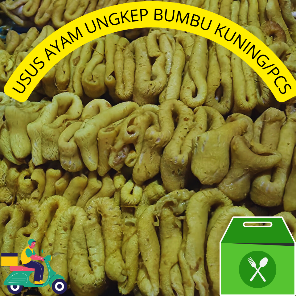 

Usus Ayam Ungkep Bumbu Kunings/PCS