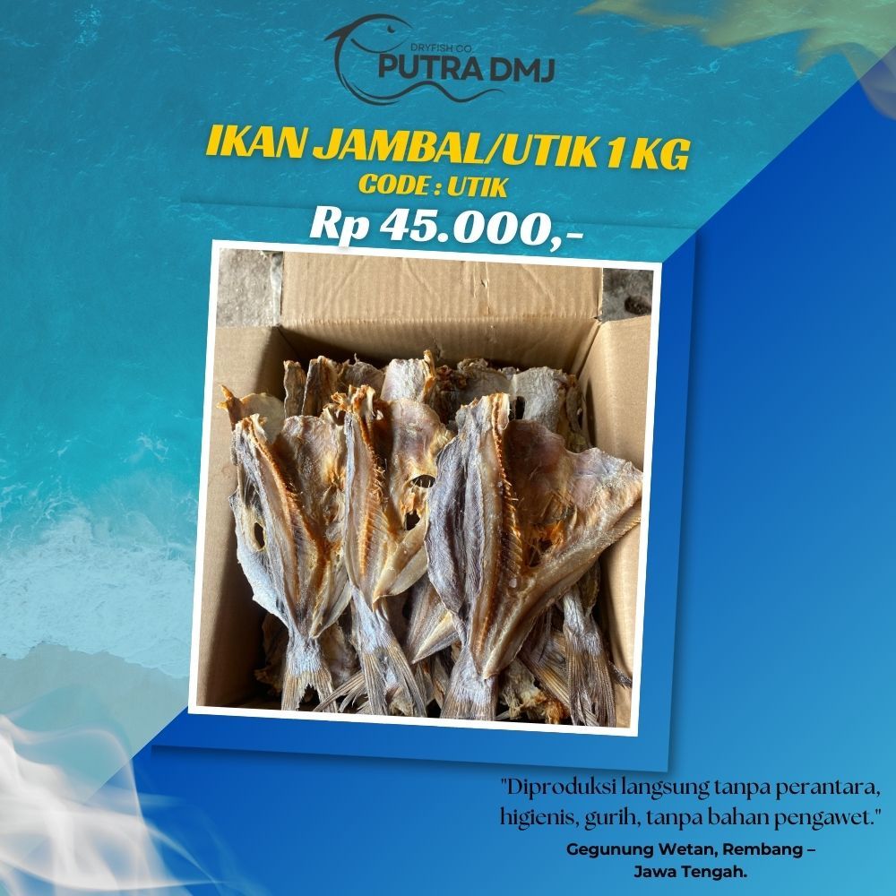 

Ikan Asin Jambal / Utik Kering 1Kg – Tanpa Pengawet, Gurih & Higienis