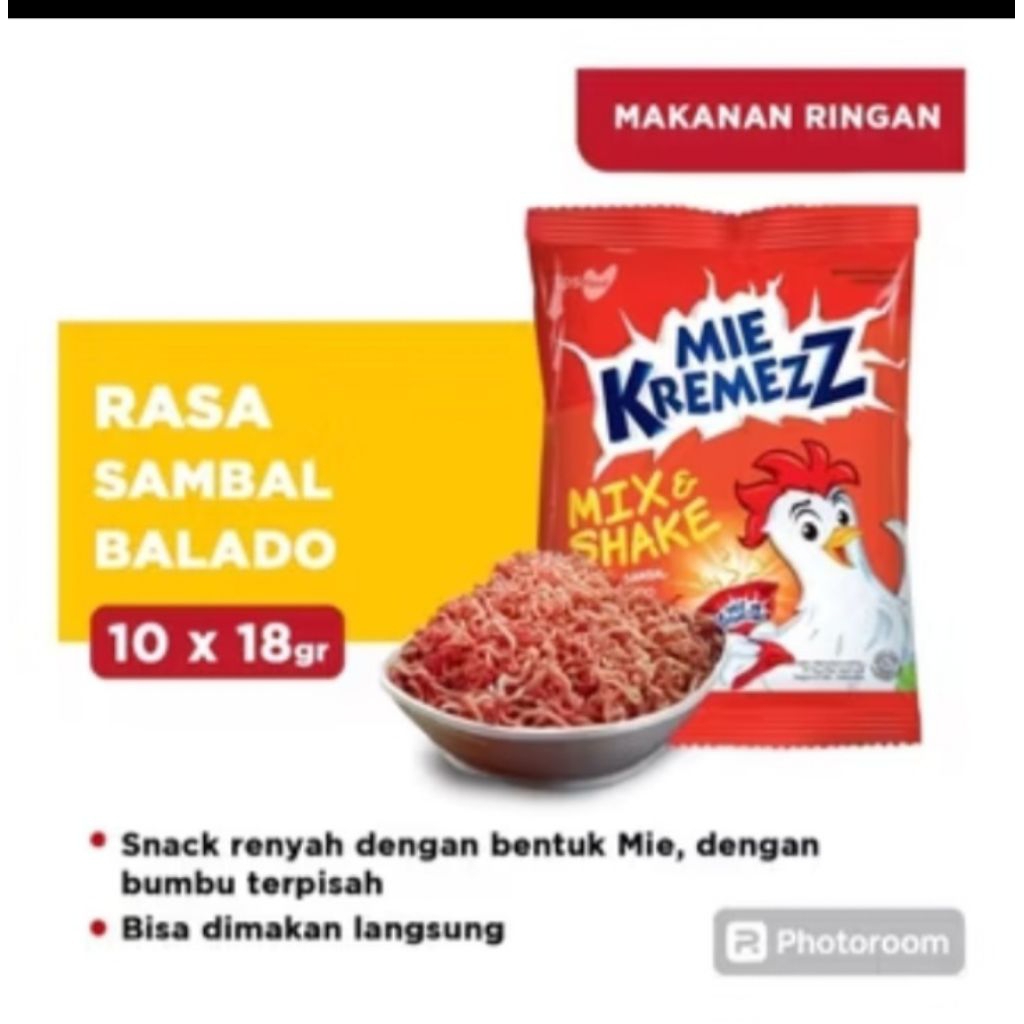 

Mix & Shake Mie kremezz 1 RENCENG 10 PCS Snack murah Mie gemes anak dewasa bayak