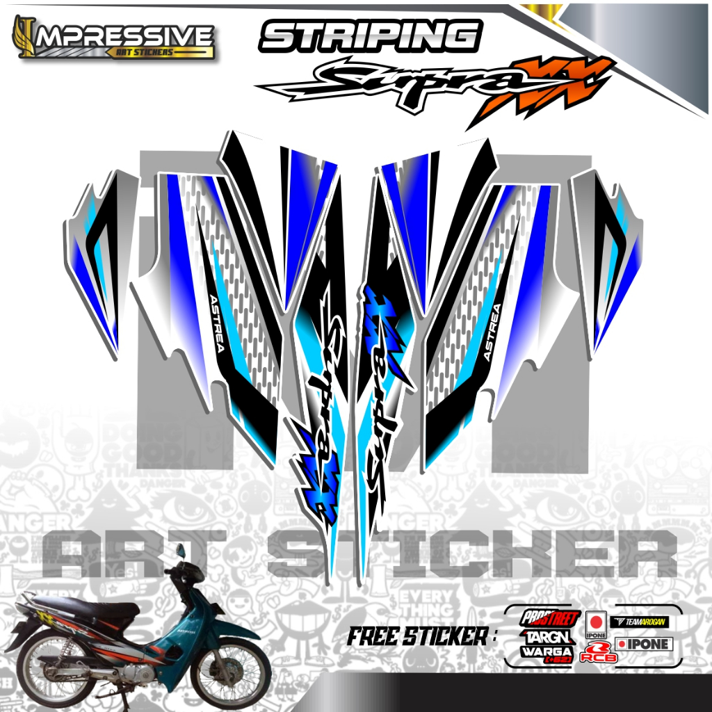 014. STICKER STRIPING SUPRA XX - STRIPING SUPRA XX MOTIF 01