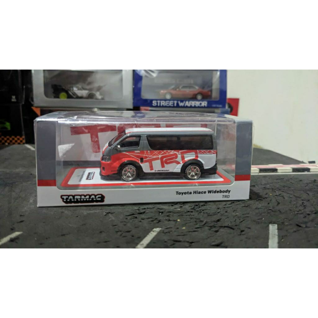 Diecast Tarmac Toyota Hiace Widebody TRD Livery Segel