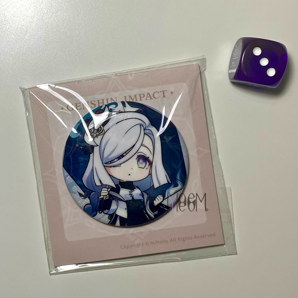 OFFICIAL Genshin Impact Badge Pin Bonus Shenhe Fashion Series