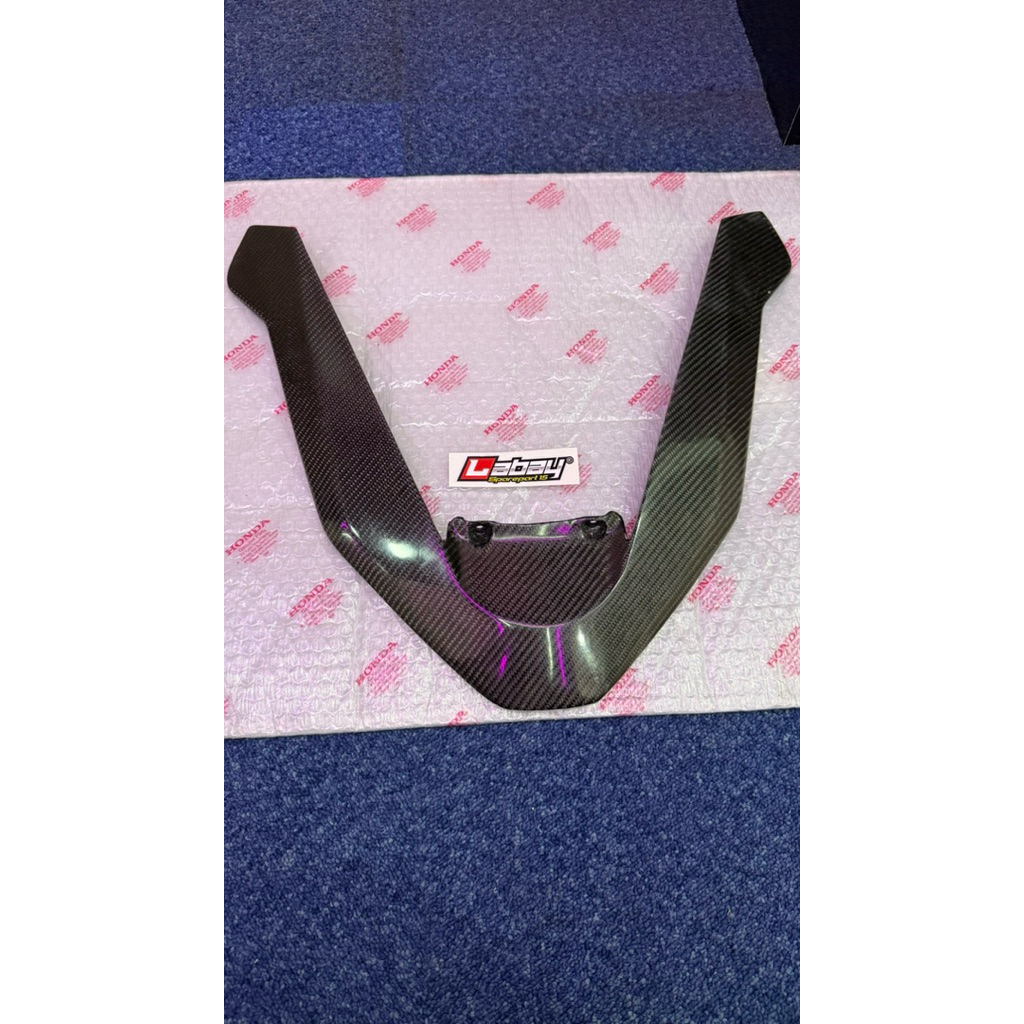 Garnish front panel tameng V depan PCX 160 new K1Y tahun 2025 Karbon Kevlar Asli Original New