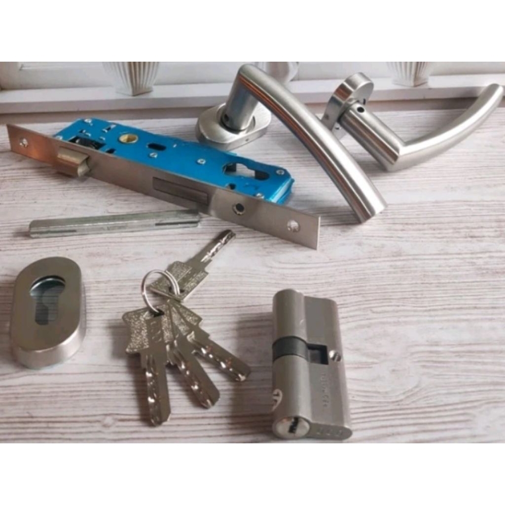 Kunci Pintu Almunium A2 stainless Orchard / kunci lengkung / kunci alis / kunci tanduk